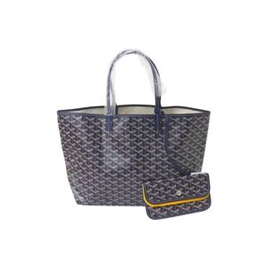 GOYARD Saint Louis tote bag Navy Blue leather